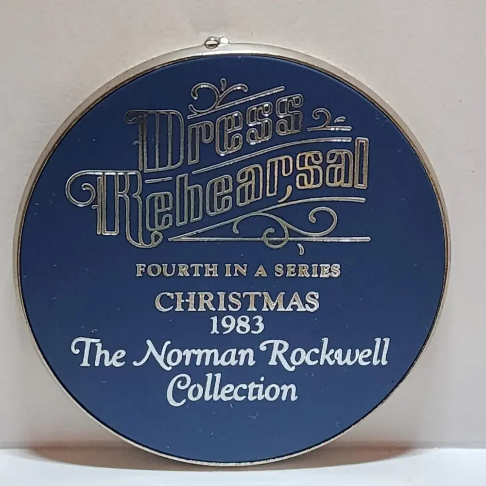 Vintage 1983 Norman Rockwell 4th In Series Dress Rehearsal Christmas Ornament 🎄